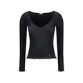Saint Laurent Schwarze Seidenbluse