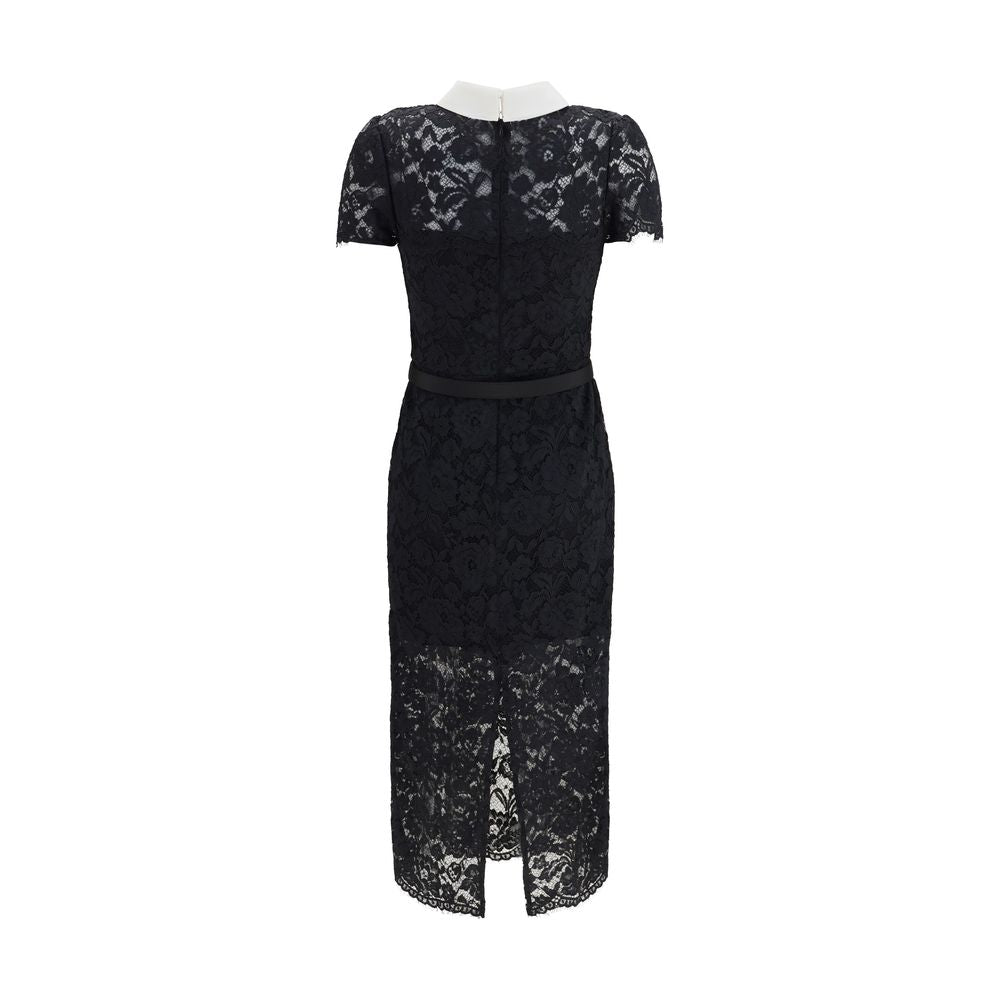 Self-Portrait Schwarzes Freizeitkleid aus Polyester