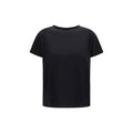 Loulou De Saison Schwarzes Baumwoll-T-Shirt