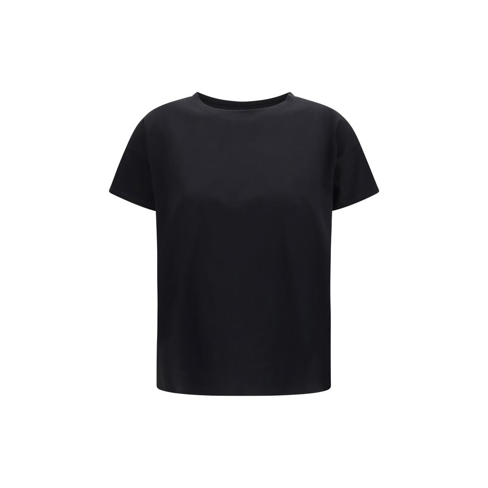 Loulou De Saison Schwarzes Baumwoll-T-Shirt