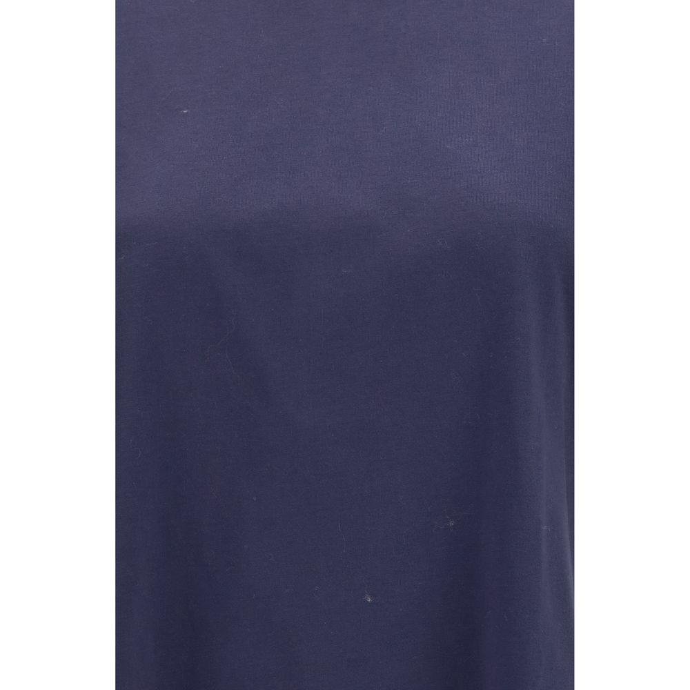 Loulou De Saison Blaues Baumwoll-T-Shirt