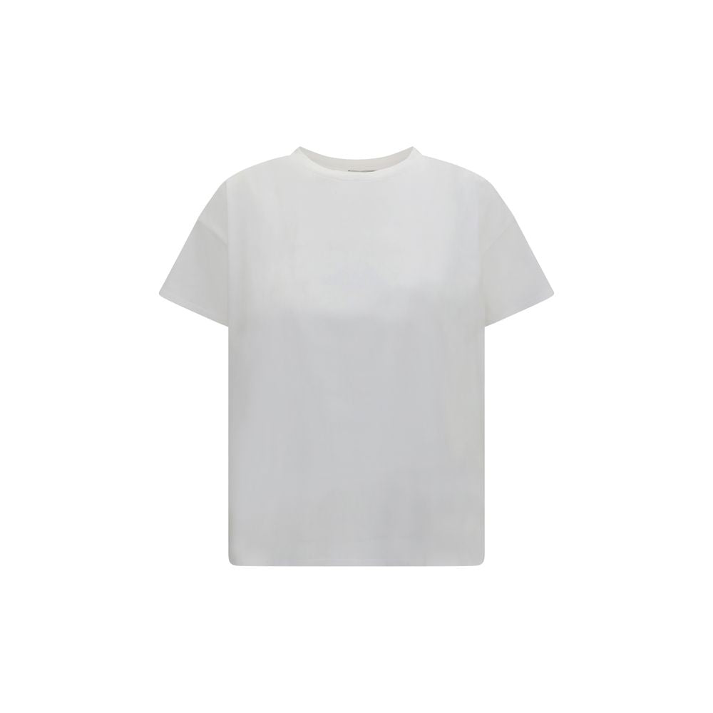 Loulou De Saison Weißes Baumwoll-T-Shirt