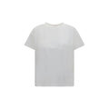 Loulou De Saison Weißes Baumwoll-T-Shirt