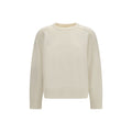 Loulou De Saison Weißes Sweatshirt aus Wolle Oves Aries