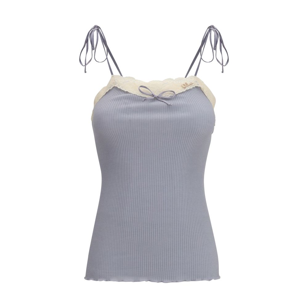Chloé Blaues Kaschmir-T-Shirt