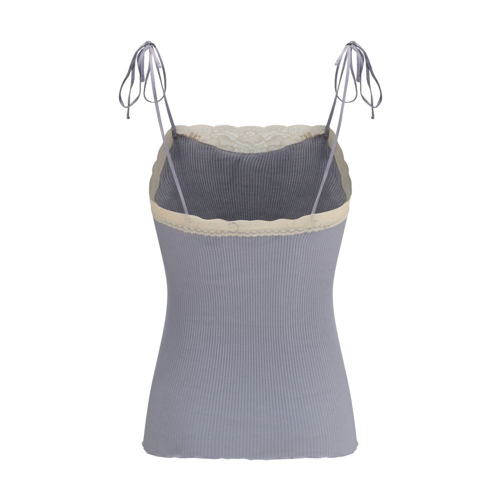 Chloé Blaues Kaschmir-T-Shirt