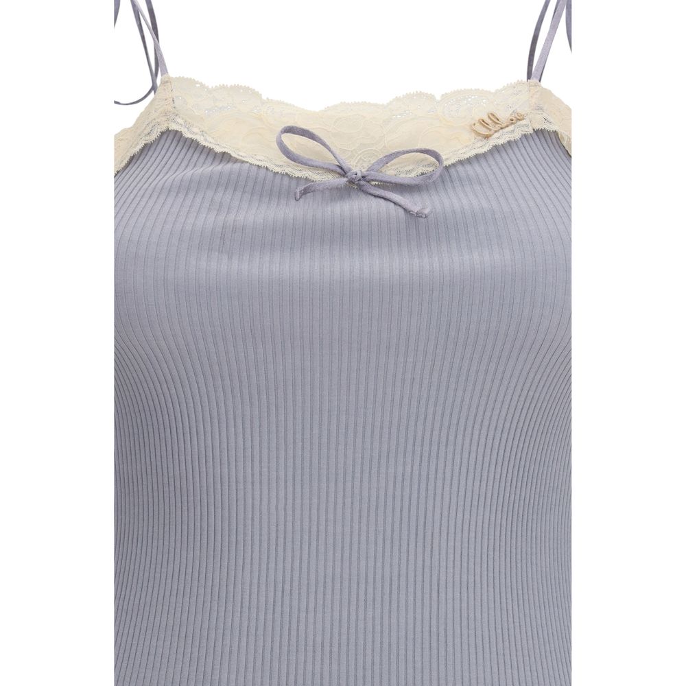 Chloé Blaues Kaschmir-T-Shirt