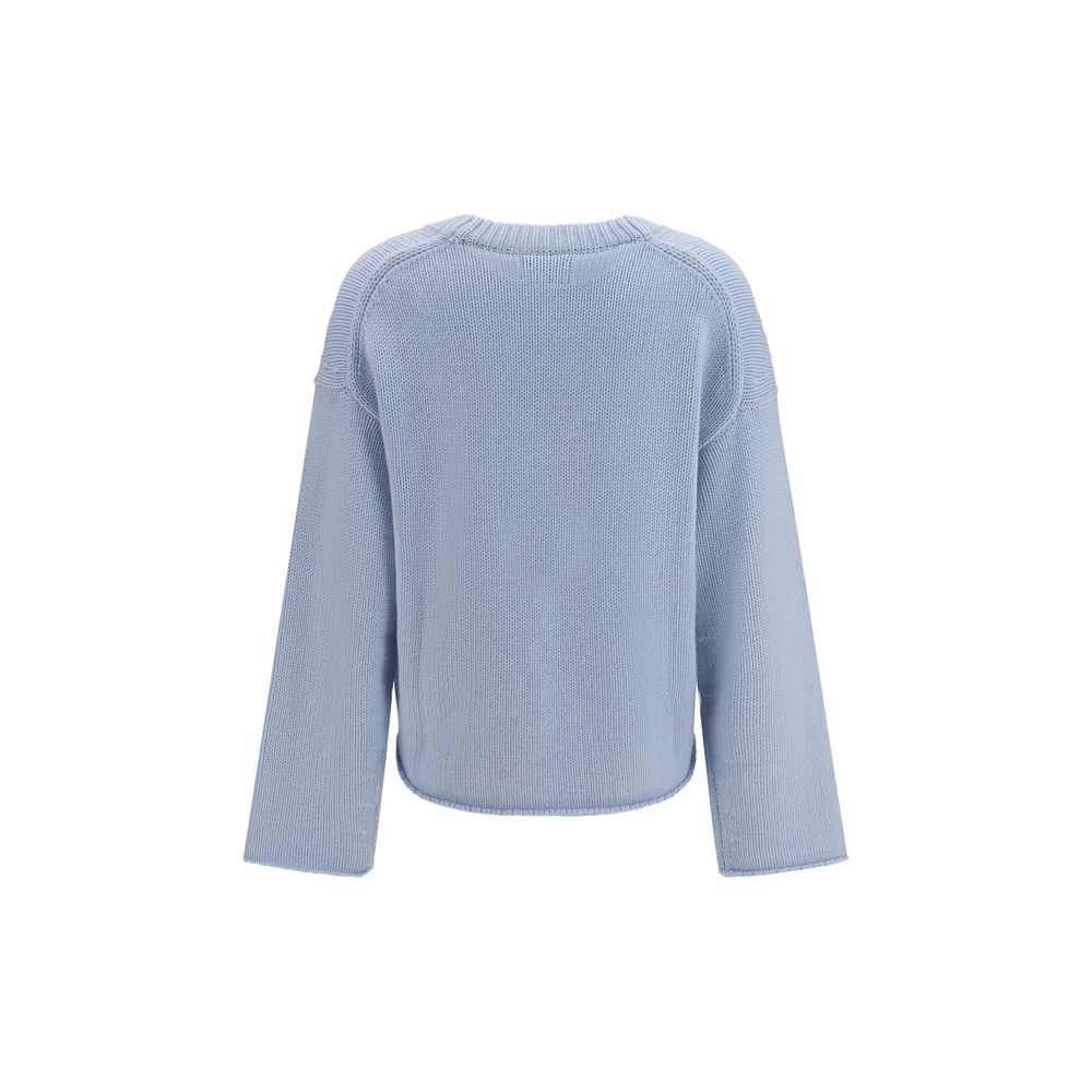 Loulou De Saison Blauer Kaschmirpullover