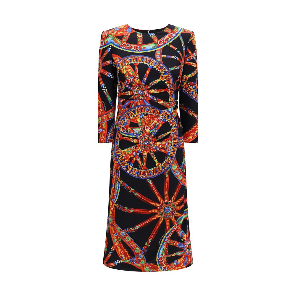 Dolce & Gabbana Multicolor Silk Casual Dress