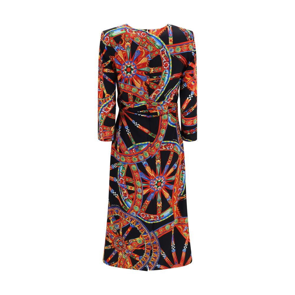 Dolce & Gabbana Multicolor Silk Casual Dress
