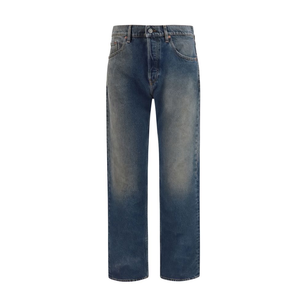 Golden Goose Blaue Baumwolljeans im Relaxed Fit