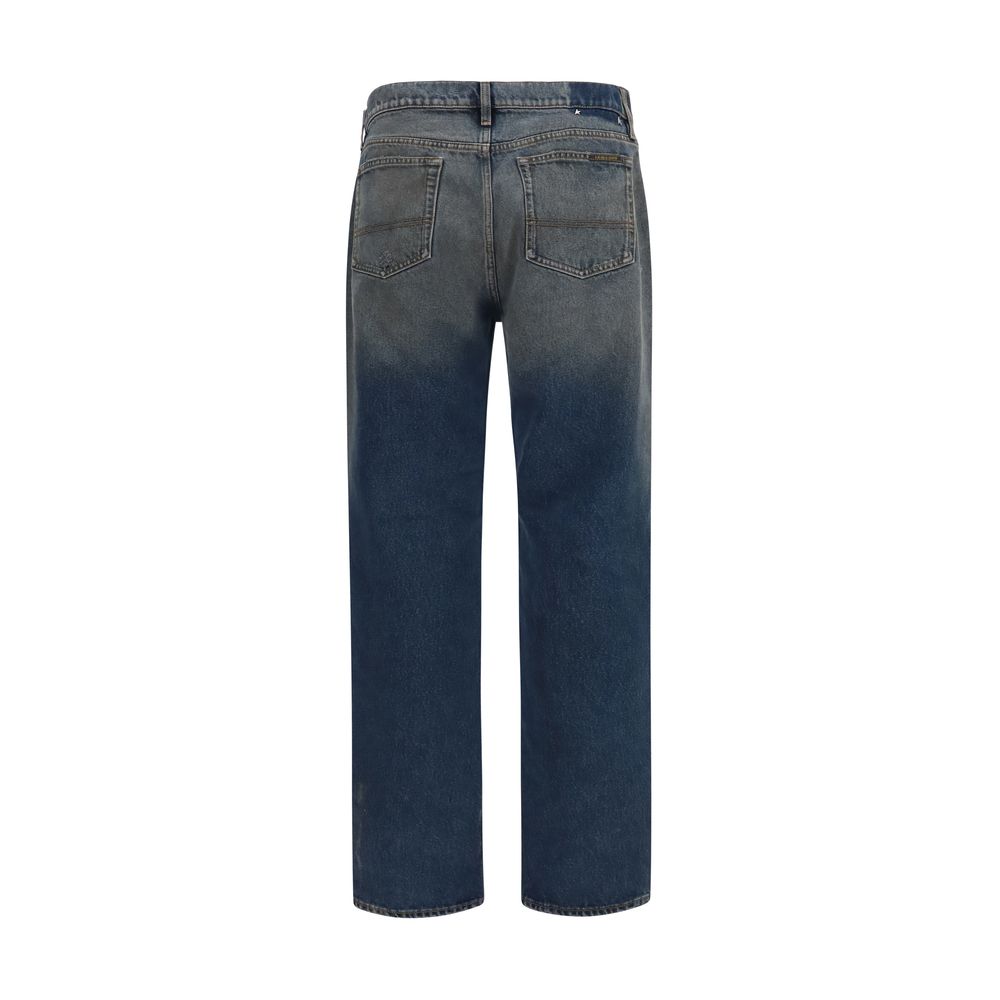 Golden Goose Blaue Baumwolljeans im Relaxed Fit