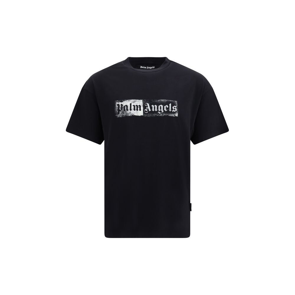 Palm Angels Schwarzes Baumwoll-T-Shirt