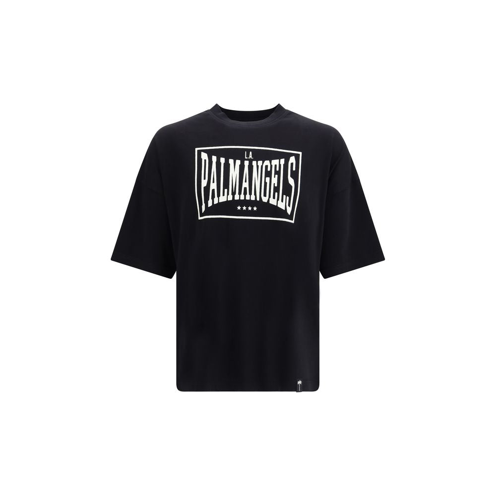 Palm Angels Schwarzes Baumwoll-T-Shirt