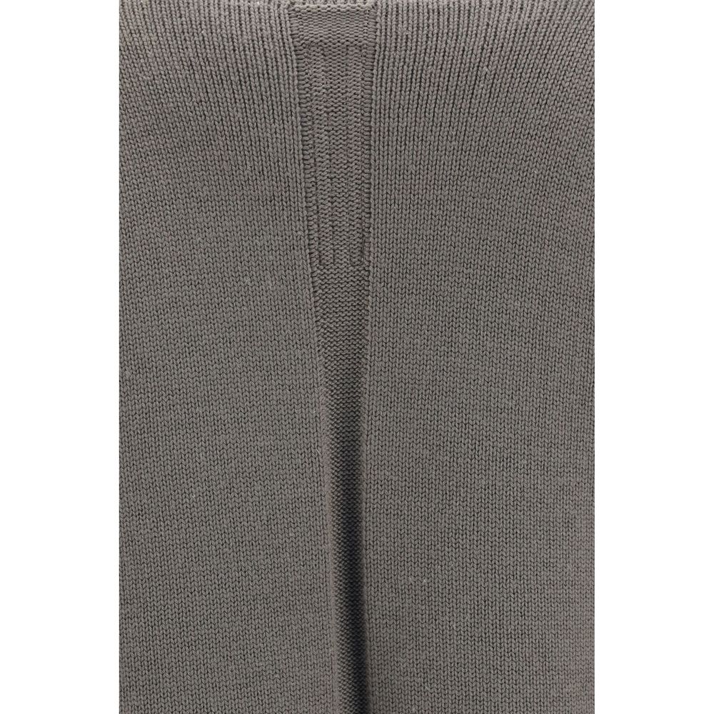 Rick Owens Grauer Woll-Kapuzenpullover Oves Aries
