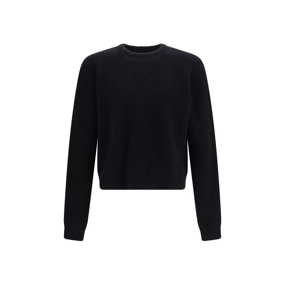 Rick Owens Schwarzer Alpaka Vicugna Pacos Pullover