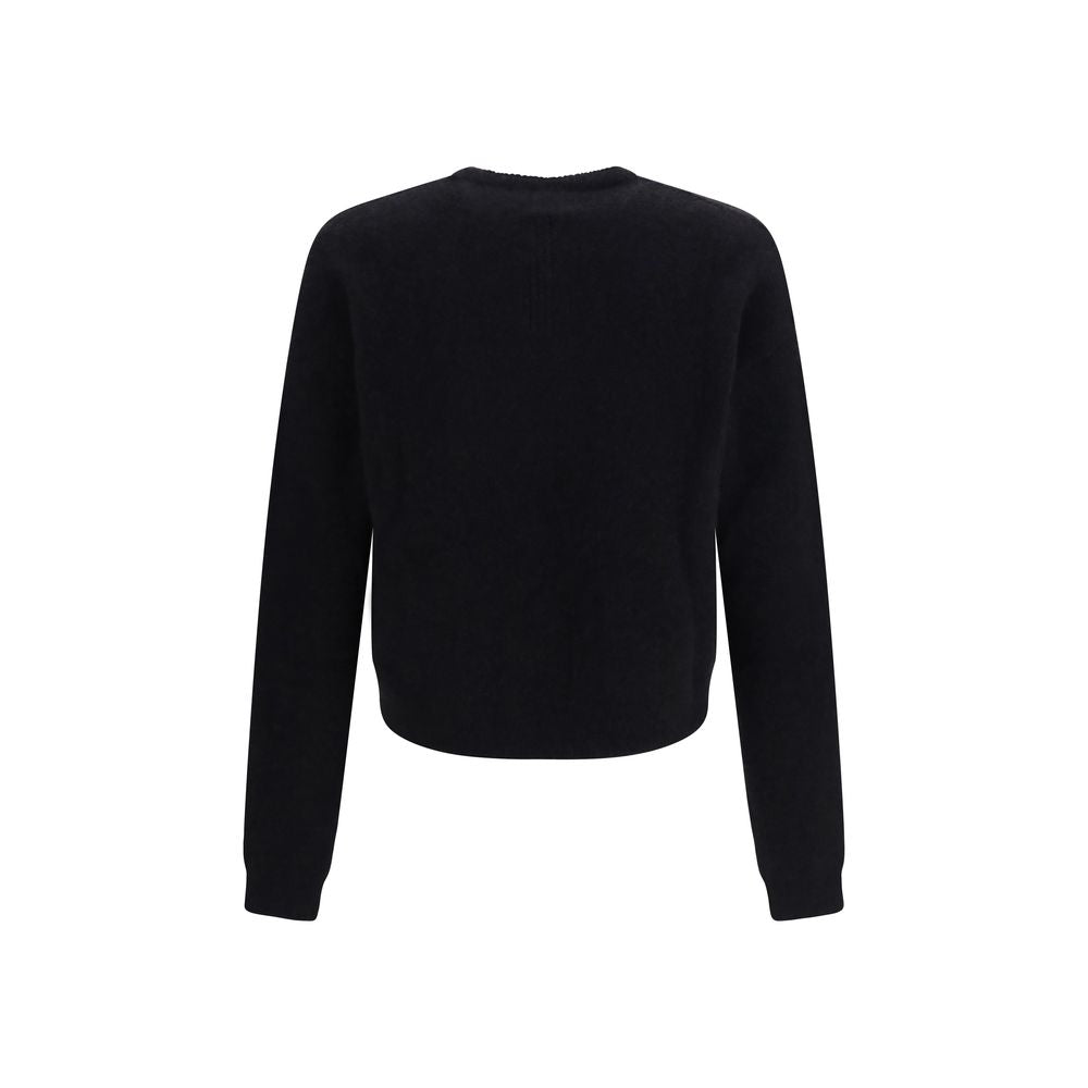 Rick Owens Schwarzer Alpaka Vicugna Pacos Pullover