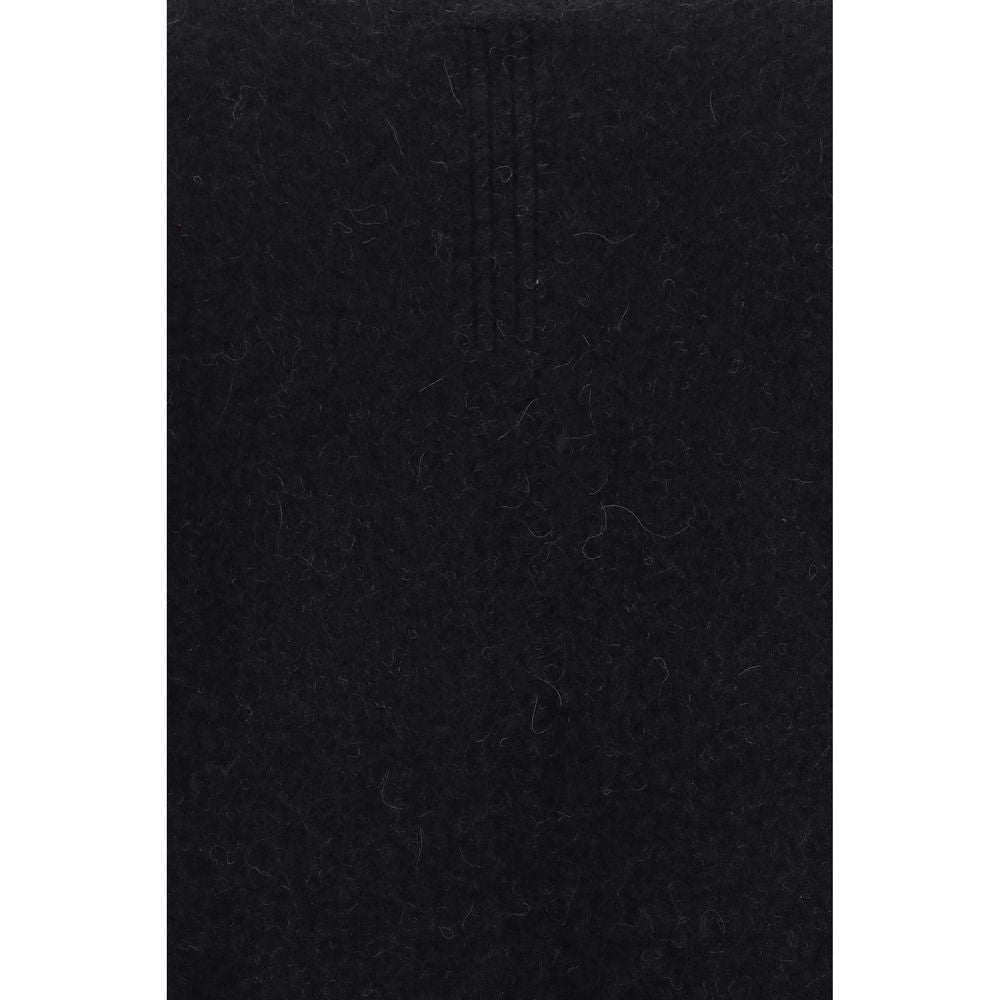 Rick Owens Schwarzer Alpaka Vicugna Pacos Pullover