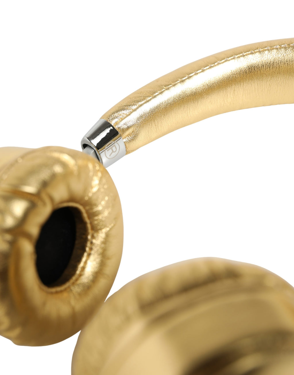 Dolce & Gabbana Damen Gold Leder Kabellose On-Ear Kopfhörer