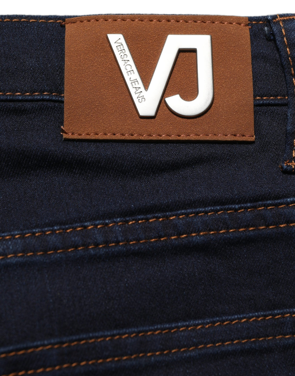 Versace Jeans Couture Blaue High Waist Skinny Jeans aus Denim