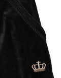 Juicy Couture Dunkelgraue Mid-Waist Tapered Cropped Hose