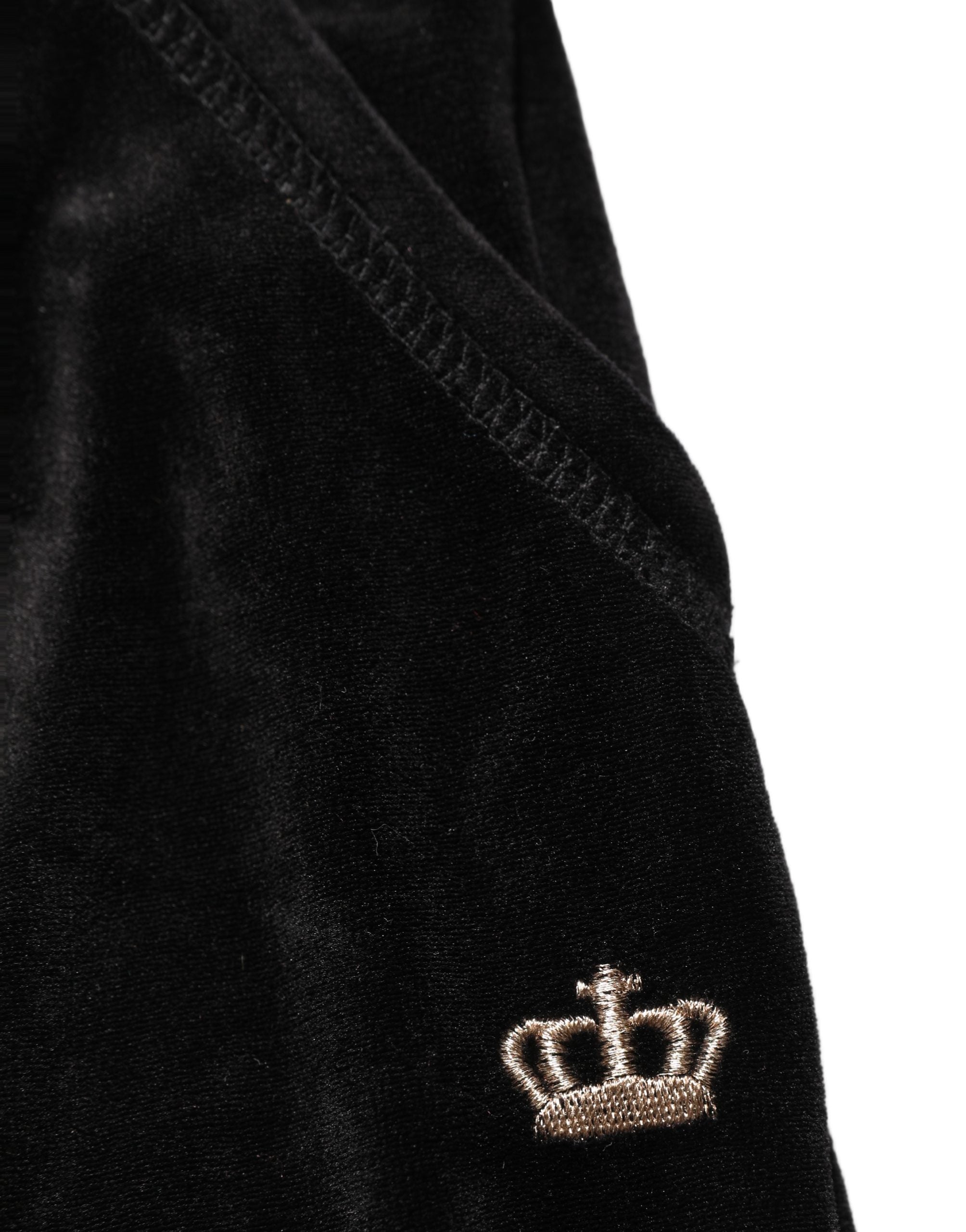 Juicy Couture Dunkelgraue Mid-Waist Tapered Cropped Hose
