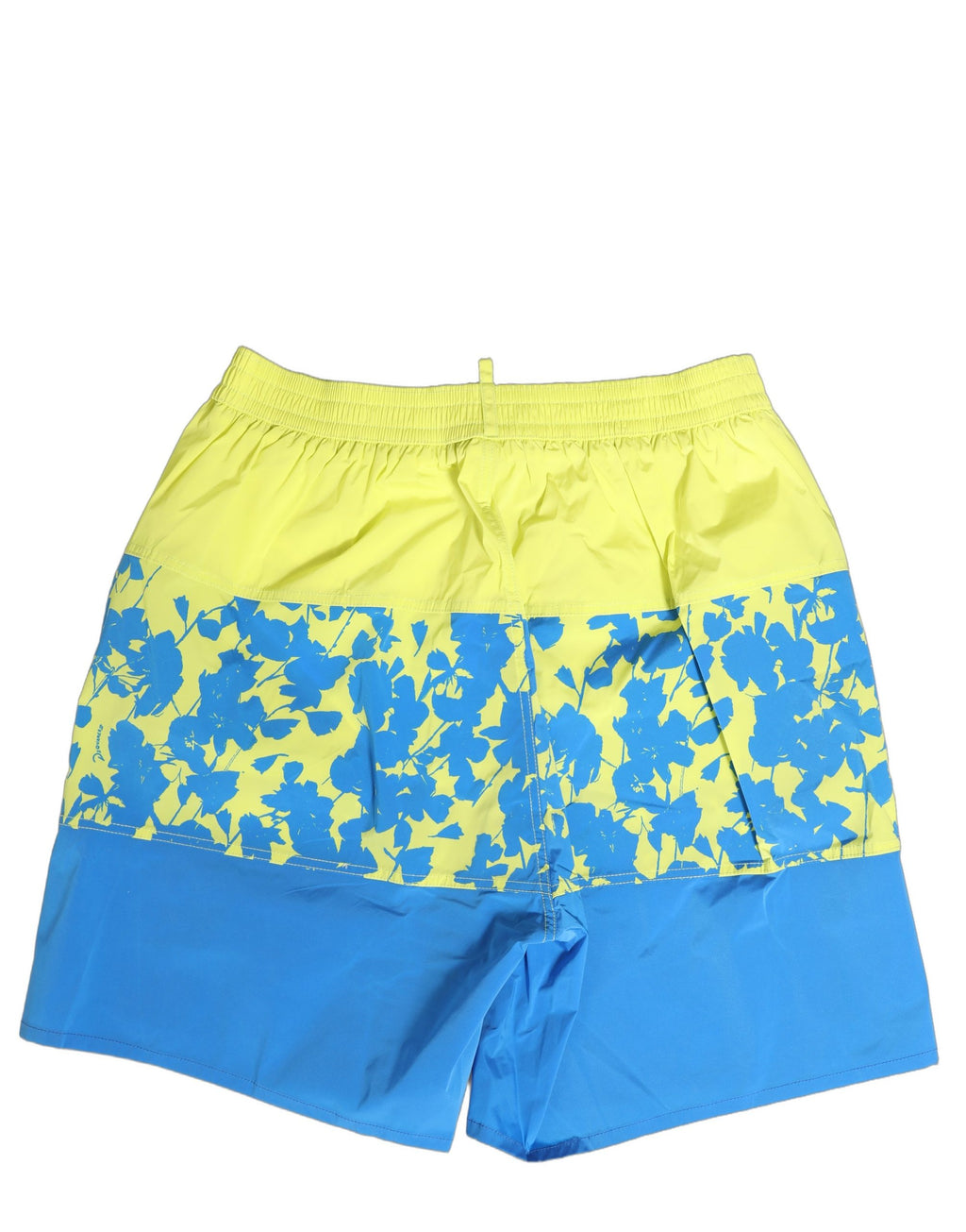 Dsquared² Badeshorts mit blau-gelbem Blumenmuster