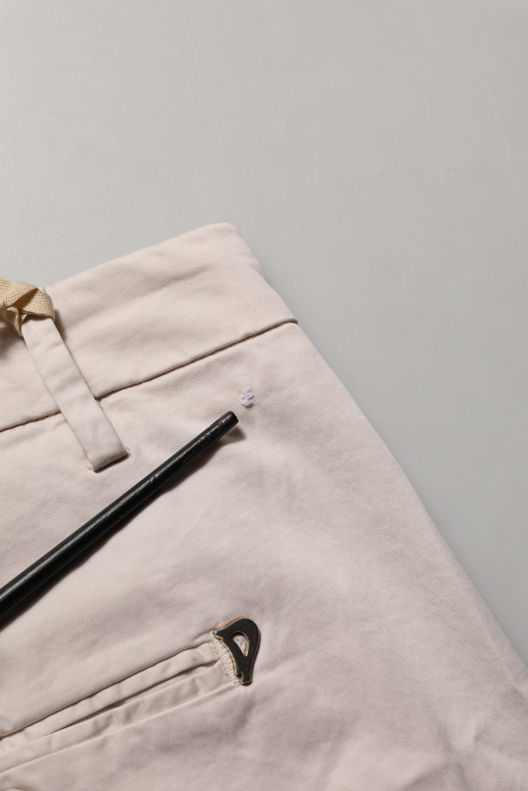 Dondup Beige Low Waist Tapered Damen Cropped Hose