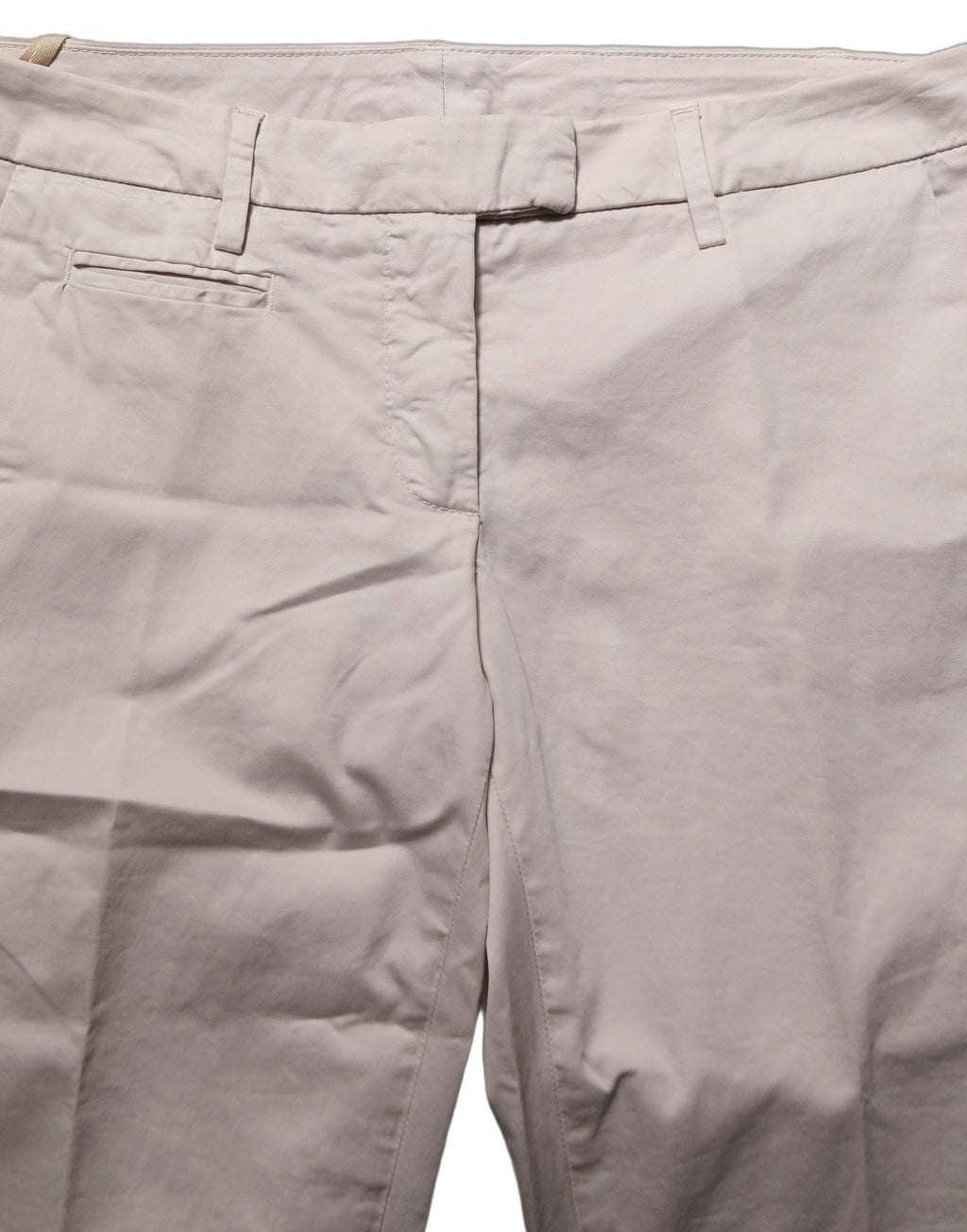 Dondup Beige Low Waist Tapered Damen Cropped Hose