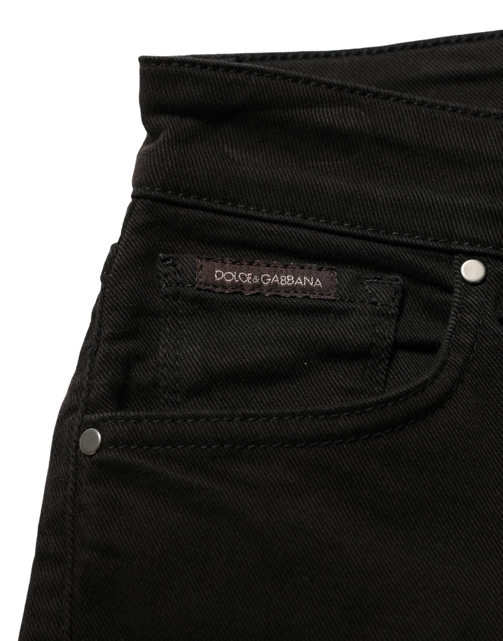 Dolce & Gabbana Schwarze Skinny-Jeans aus Baumwoll-Stretch