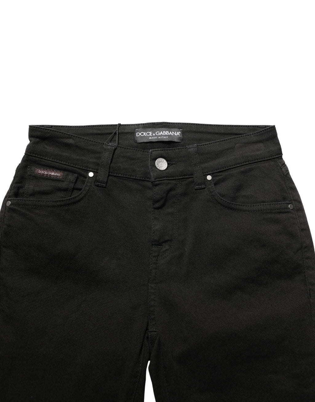 Dolce & Gabbana Schwarze Skinny-Jeans aus Baumwoll-Stretch