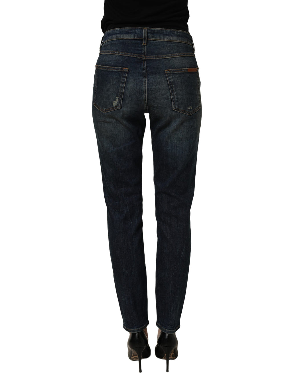 Dolce & Gabbana Blaue Skinny Jeans aus Baumwoll-Stretch