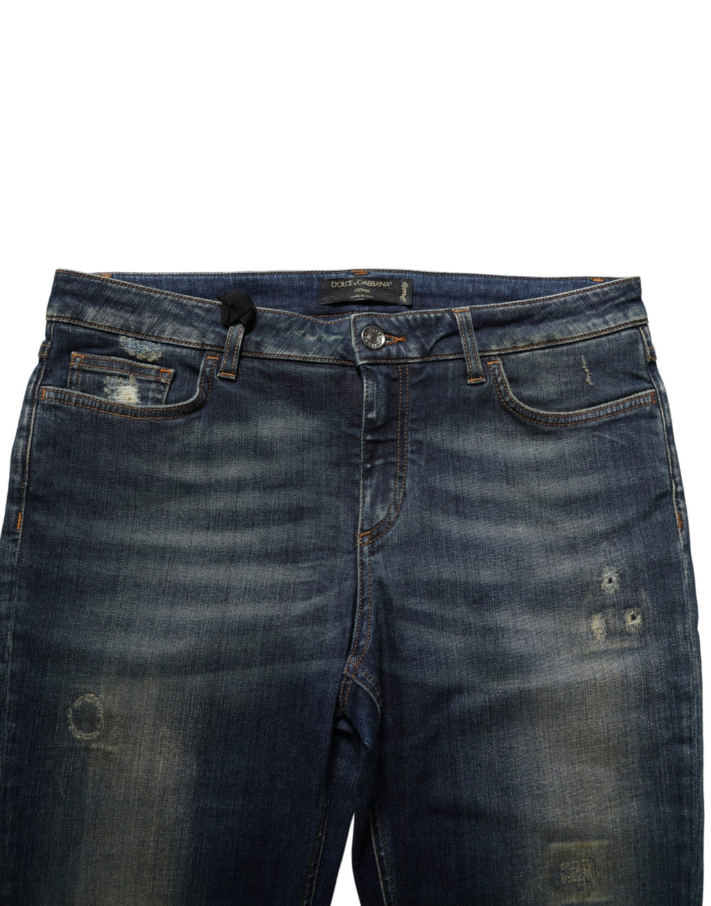 Dolce & Gabbana Blaue Skinny Jeans aus Baumwoll-Stretch