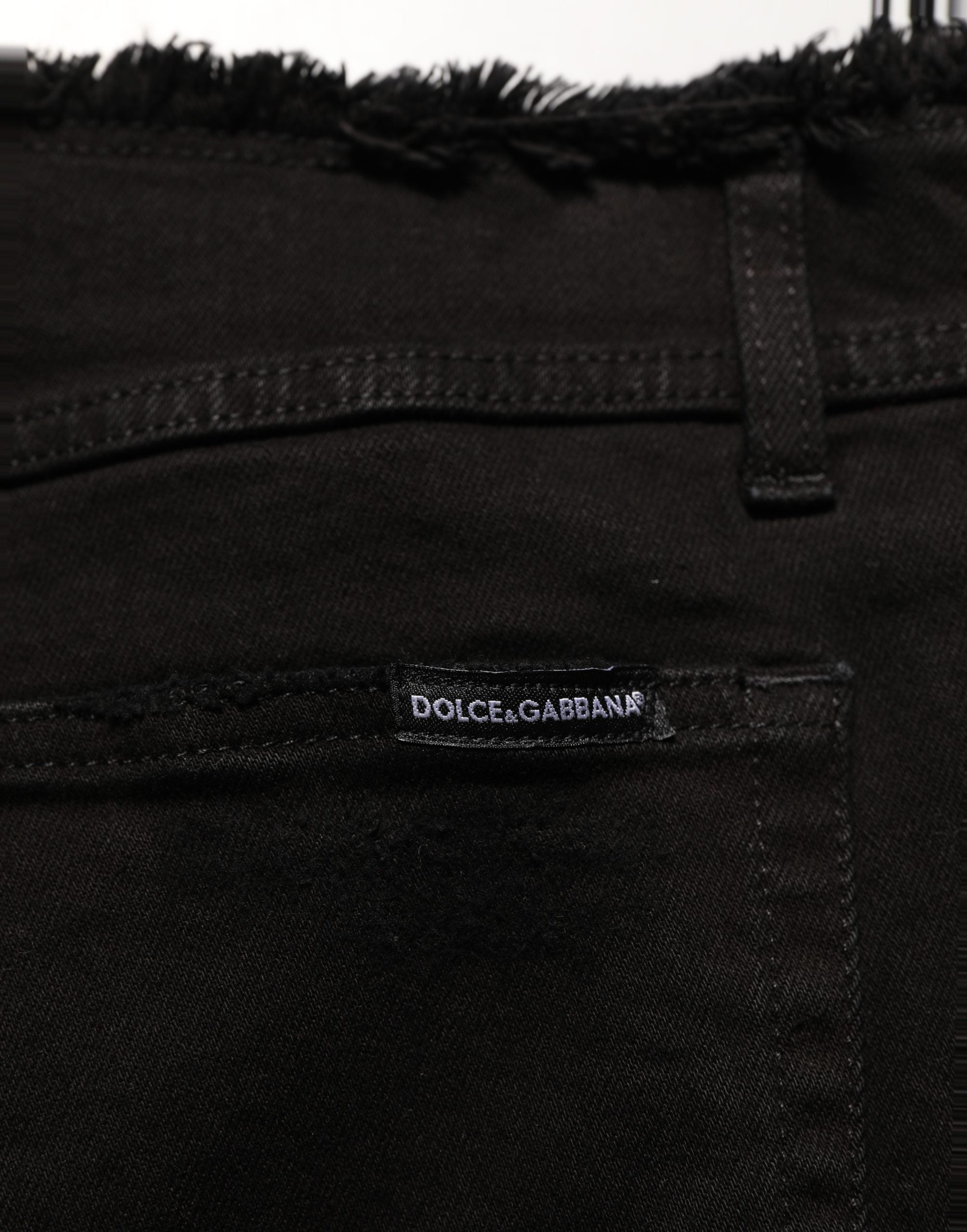 Dolce & Gabbana Schwarze Skinny Jeans aus Baumwolle