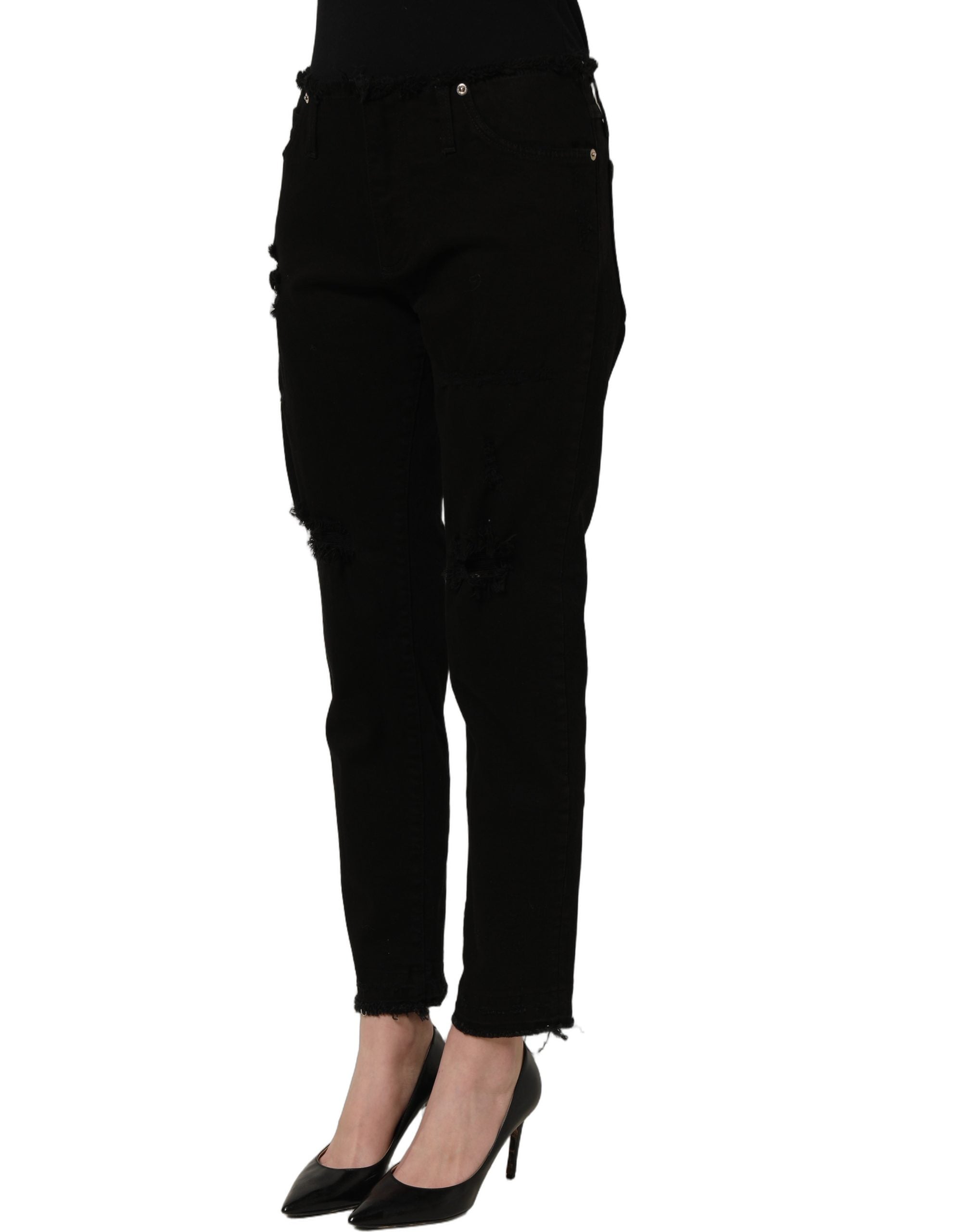 Dolce & Gabbana Schwarze Skinny Jeans aus Baumwolle
