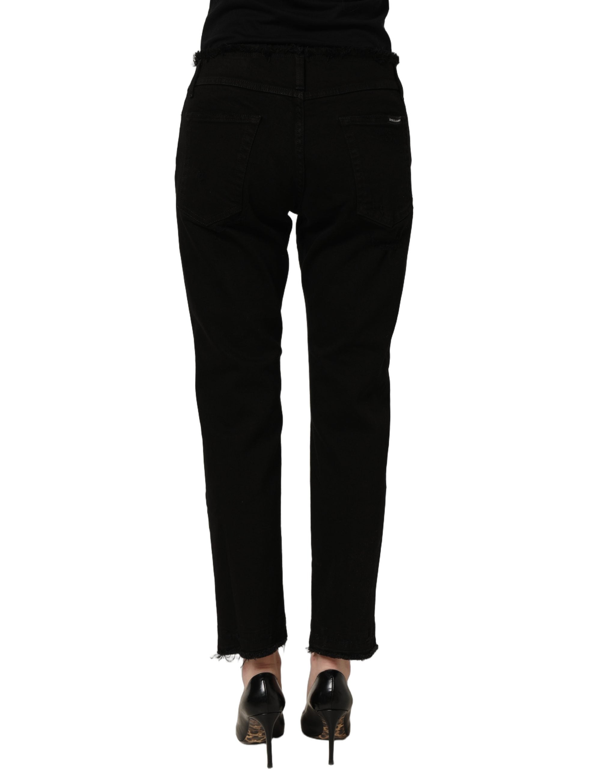 Dolce & Gabbana Schwarze Skinny Jeans aus Baumwolle