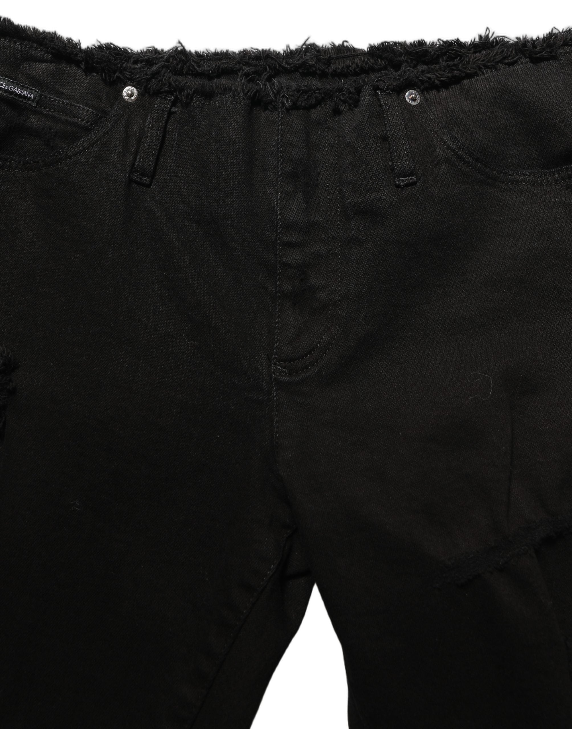 Dolce & Gabbana Schwarze Skinny Jeans aus Baumwolle