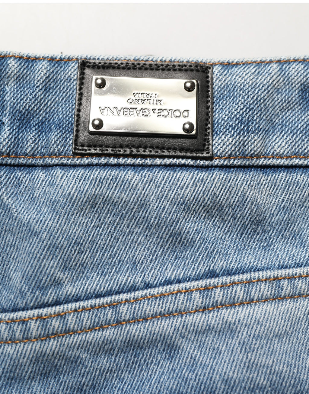 Dolce & Gabbana Blaue Bootcut-Jeans aus Baumwolle
