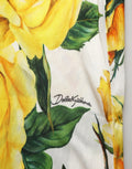 Dolce & Gabbana Multicolor Floral High Waist Straight Pants
