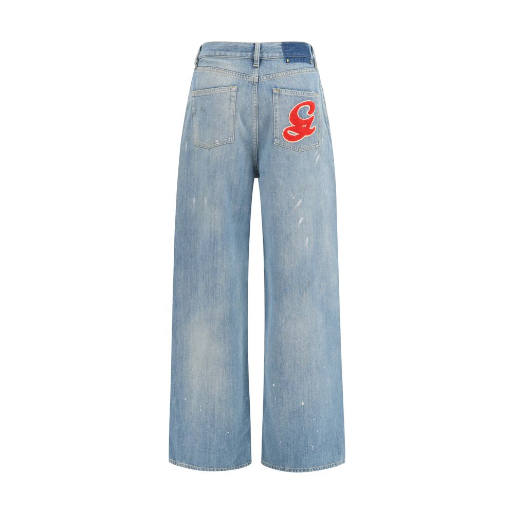 Golden Goose Blaue Baumwoll-Boyfriend-Jeans