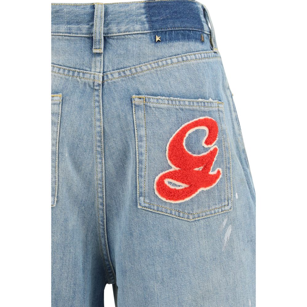 Golden Goose Blaue Baumwoll-Boyfriend-Jeans