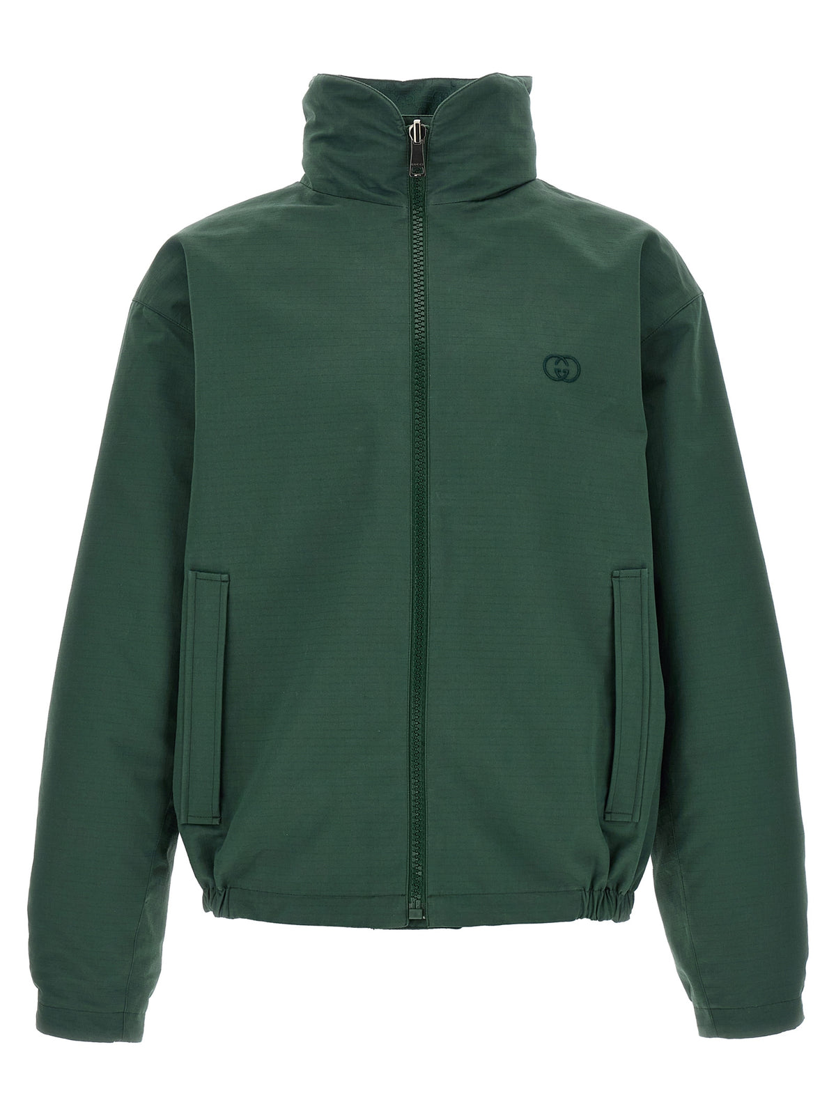 Gucci Zweifarbige Baumwoll-Shell-Jacke