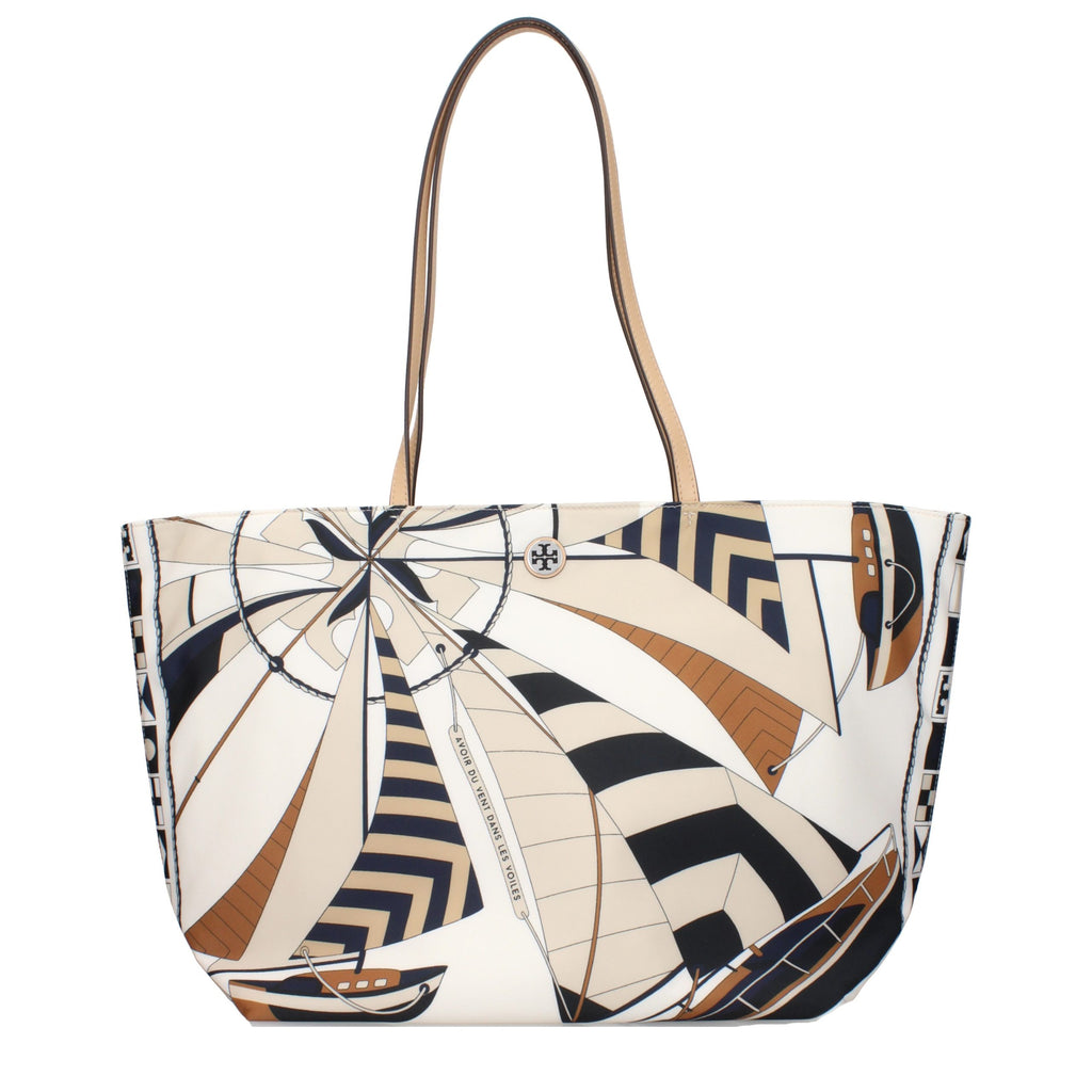 Tory Burch Beige Stoff-Umhängetasche