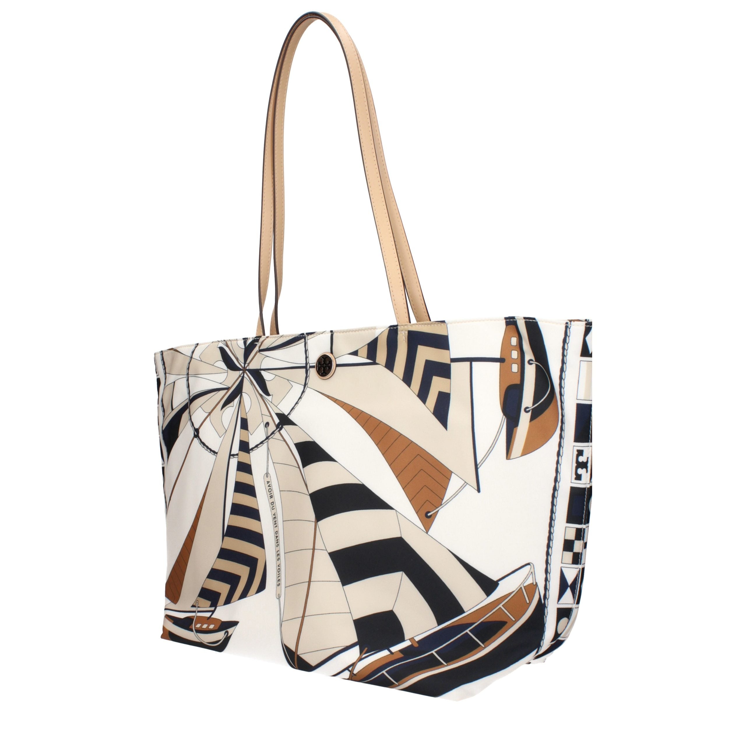 Tory Burch Beige Stoff-Umhängetasche