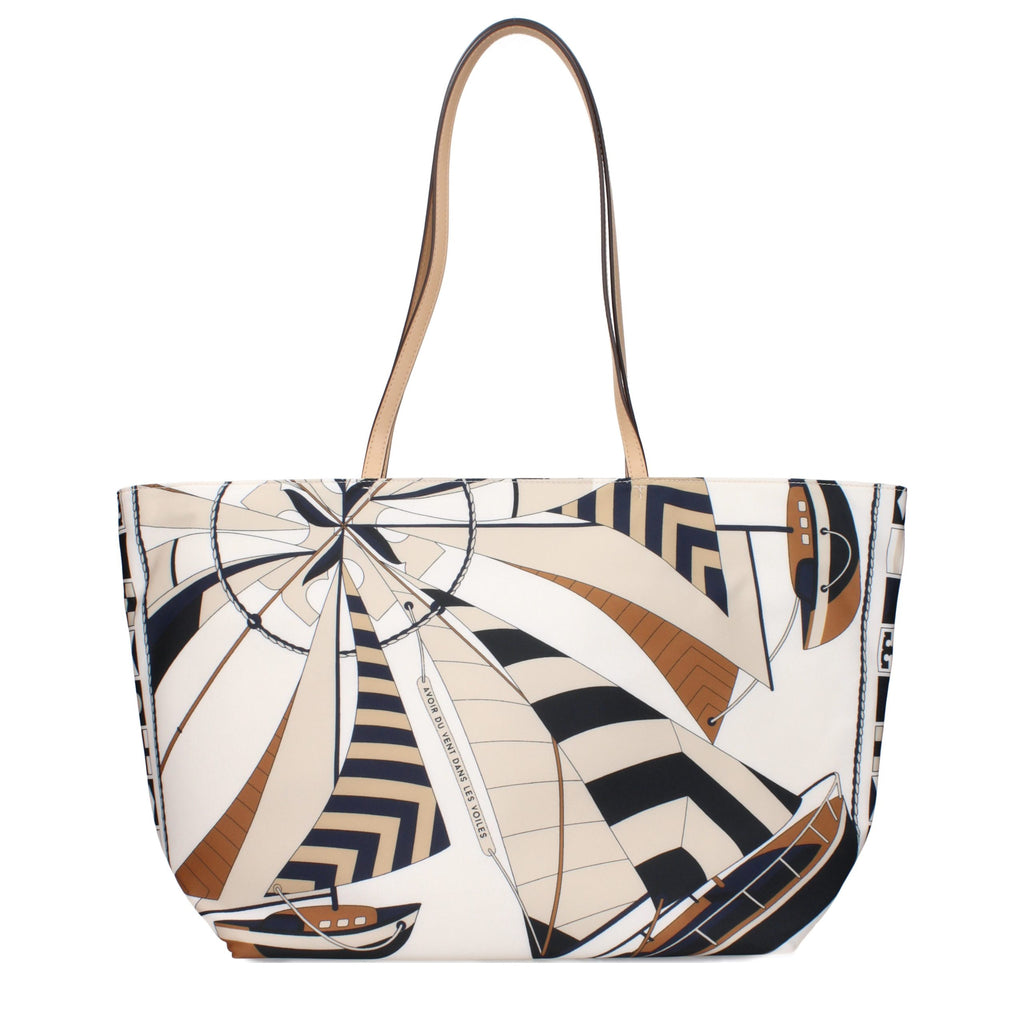 Tory Burch Beige Stoff-Umhängetasche