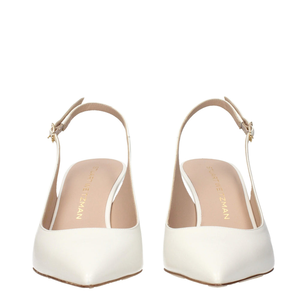 Stuart Weitzman Beige Leder Pumps mit hohem Absatz
