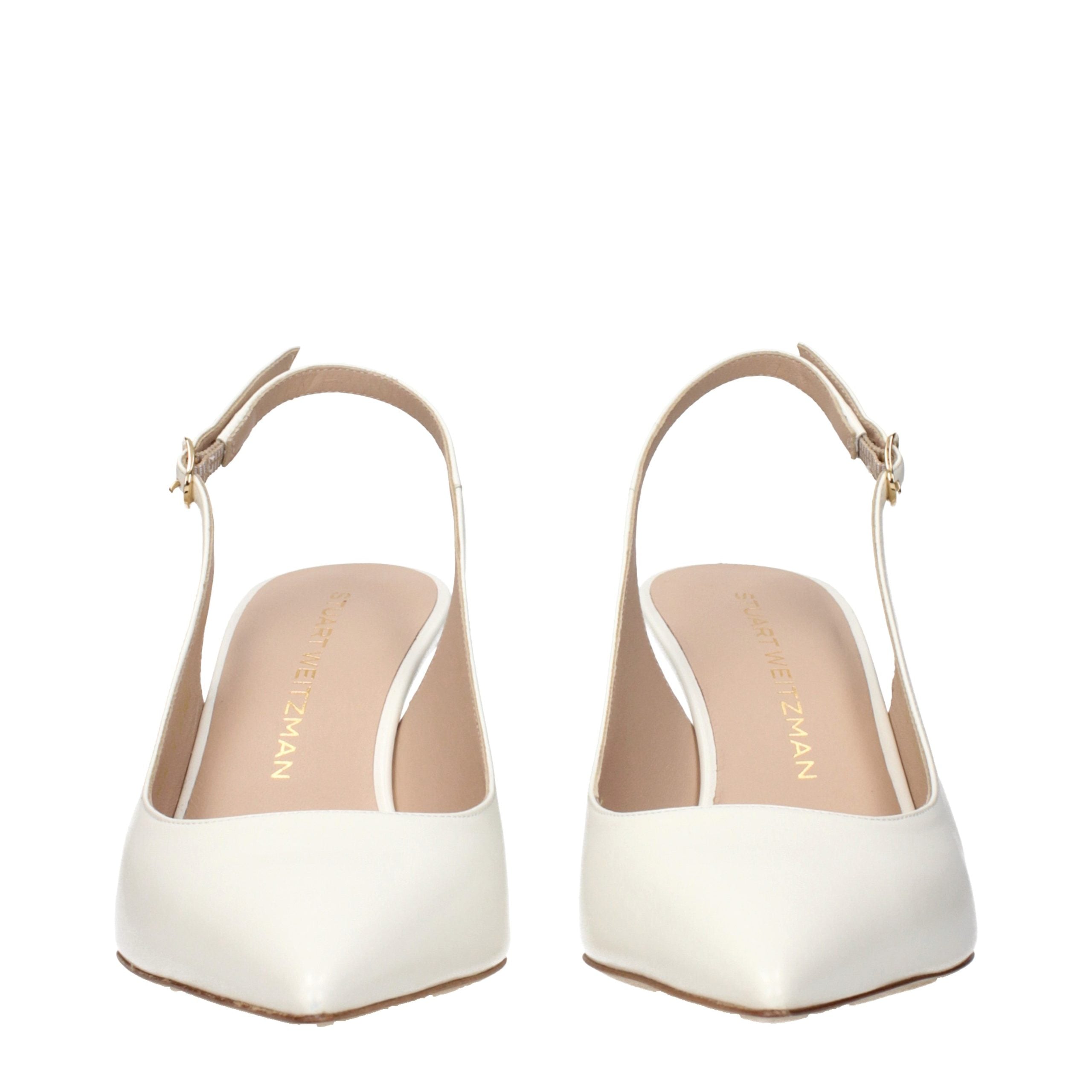 Stuart Weitzman Beige Leder Pumps mit hohem Absatz