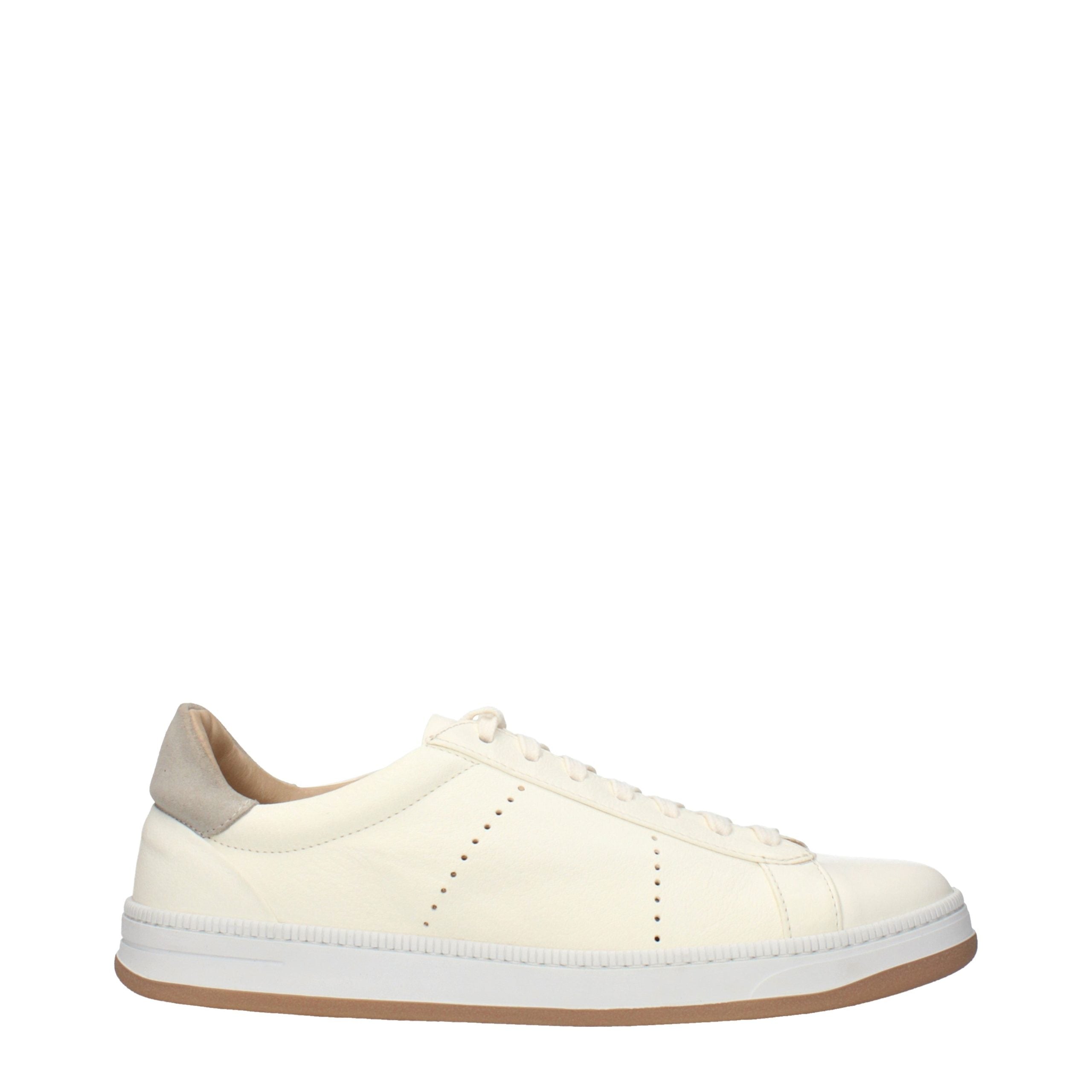 Eleventy Beige Leder Low-Top Sneaker