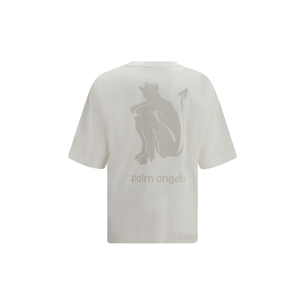 Palm Angels Weißes Baumwoll-T-Shirt