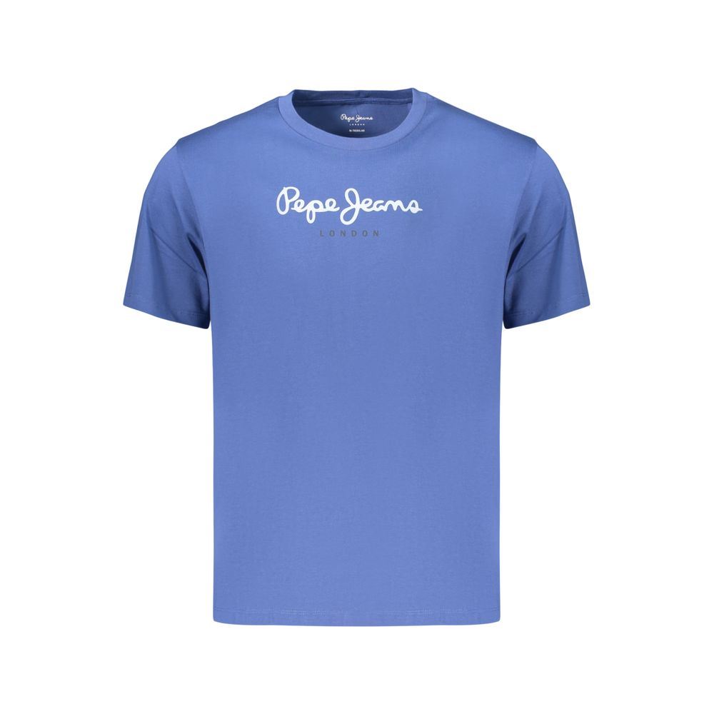 Pepe Jeans Blaues Baumwoll-T-Shirt für Herren